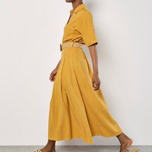 NWT Mustard Midi Skirt